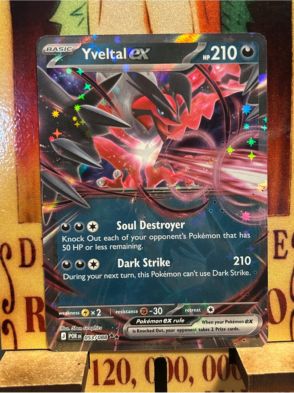 Pokemon Card Yveltal EX 053/088